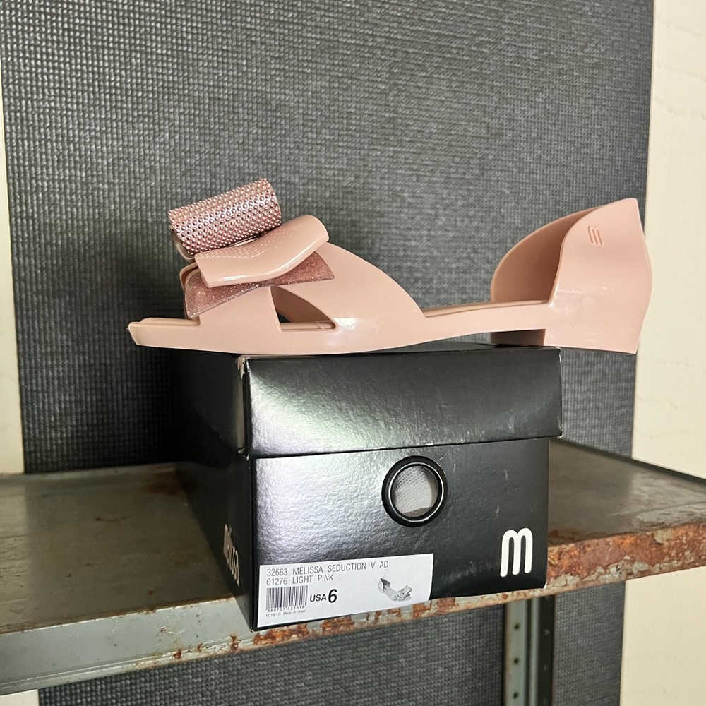 Melissa Women's Blush Sandals with Bow